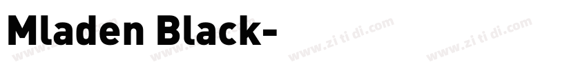Mladen Black字体转换